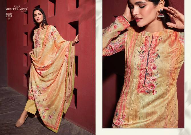 Mumtaz Mehraam Jam Satin Casual Daily Wear Designer Dress Material Collection